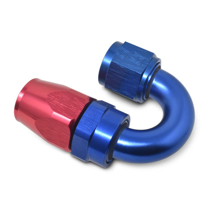 Russell #12 Full Flow Swivel 180° Tight Radius Hose Ends - Red / Blue 613530 Photo - out of package