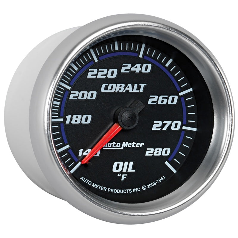 Autometer Gauge, Oil Temp, 2 5/8", 140-280 Deg. F, Mechanical, Cobalt 7941 User 5