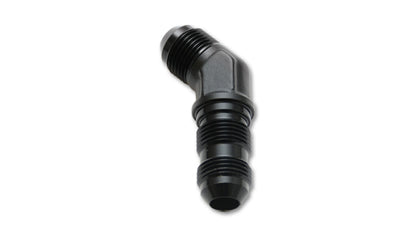 Vibrant -8An Bulkhead Adapter 45 Degree Elbow Fitting - Anodized Black Only 10603 Photo - Primary