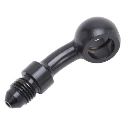 Russell Fitting Banjo 10mm 3/8" Id To # 3 An Male 35 Degree Bend Black Zinc 640513 Photo - out of package