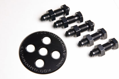 Radium Engineering Fuel Surge Tank 6AN Bulkhead Plate w/ Fittings and Nuts 20-0128-01 20-0128-01 Photo - Primary