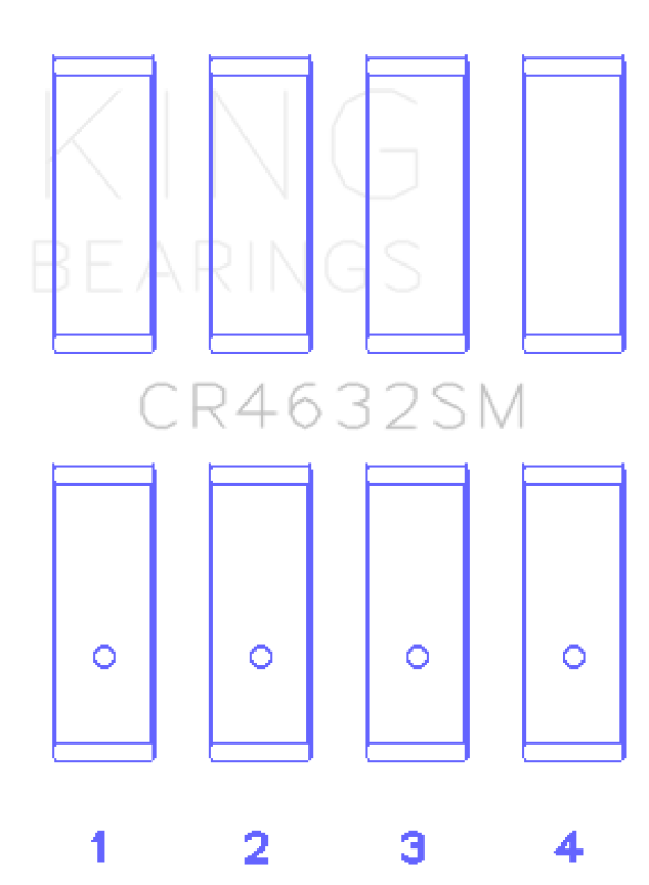 King Engine Bearings King Nissan HR15/16DE (Size STD) Rod Bearing Set CR4632SM CR4632SM Photo - Primary