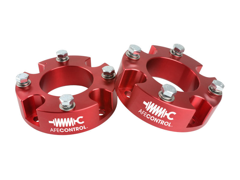 aFe CONTROL 2.0 IN Leveling Kit 07-21 Toyota Tundra - Red 416-72T002-R 416-72T002-R Photo - Primary