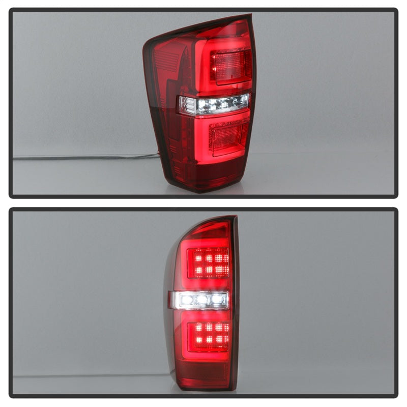 Spyder 16-17 Toyota Tacoma LED Tail Lights - Red Clear (ALT-YD-TT16-LED-RC) 5085757 5085757 Photo - Unmounted