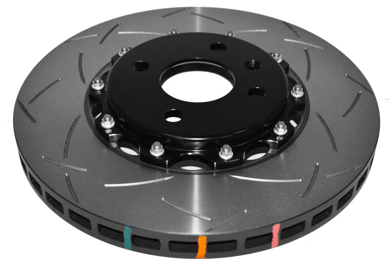 DBA 2012 Lotus Exige Front Slotted 5000 Series 2 Piece Rotor Assembled w/ Black Hat 52358BLKS 52358BLKS Photo - out of package