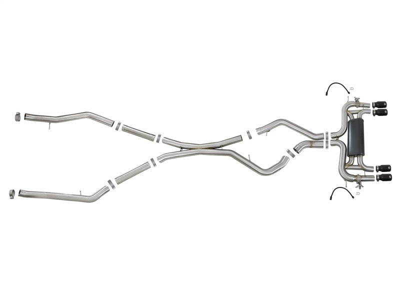 aFe Mach Force-Xp 3-1/2 In 304 Stainless Steel Cat-Back Exhaust System 49-36341-B Photo - Unmounted