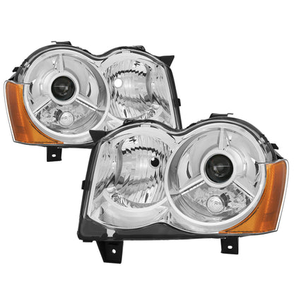 SPYDER xTune Jeep Grand Cherokee 08-10 OEM Style Projector Headlights - Chrome PRO-JH-JGC08-AM-C 9036125 9036125 Photo - Primary