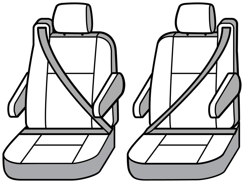 Covercraft 21-24 Toyota Sienna Endura PrecisionFit Custom Second Row Seat Covers - Silver/Silver GTT4364ABENSS GTT4364ABENSS Photo - out of package