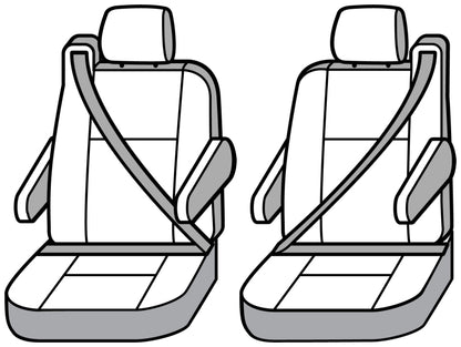 Covercraft 21-24 Toyota Sienna Endura PrecisionFit Custom Second Row Seat Covers - Silver/Silver GTT4364ABENSS GTT4364ABENSS Photo - out of package