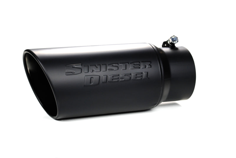 Sinister Diesel Universal Black Ceramic Coated Stainless Steel Exhaust Tip (4in to 5in) SD-4-5-BLK SD-4-5-BLK User 1