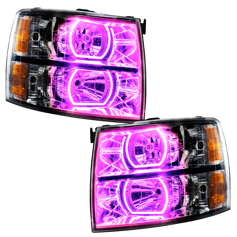 ORACLE Lighting Oracle 07-13 Chevrolet Silverado SMD HL - Black - Square - ColorSHIFT w/ BC1 Controller 8189-335 8189-335 Photo - out of package
