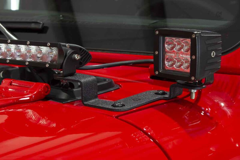 Fishbone Offroad 2018+ Jeep Wrangler JL Cowl Light Bracket FB21110 FB21110 Photo - lifestyle view