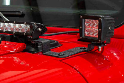 Fishbone Offroad 2018+ Jeep Wrangler JL Cowl Light Bracket FB21110 FB21110 Photo - lifestyle view