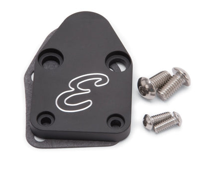 Edelbrock Fuel Pump Block-Off Plate, SBC Billet Aluminum 4020 Photo - Primary