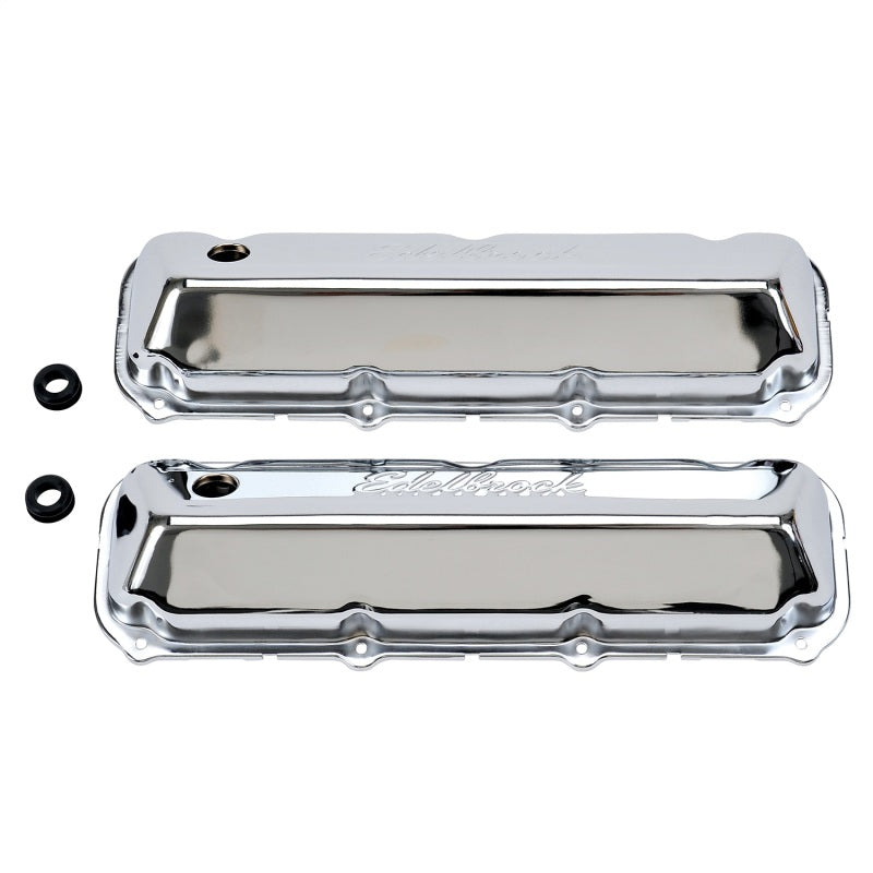 Edelbrock Chrome High Performance Signature Series Valve Cover Ford 429/460 V8 4463 Photo - Primary