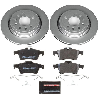 PowerStop Power Stop 08-11 Saab 9-3 Rear Euro-Stop Brake Kit ESK5698 ESK5698 Photo - Primary