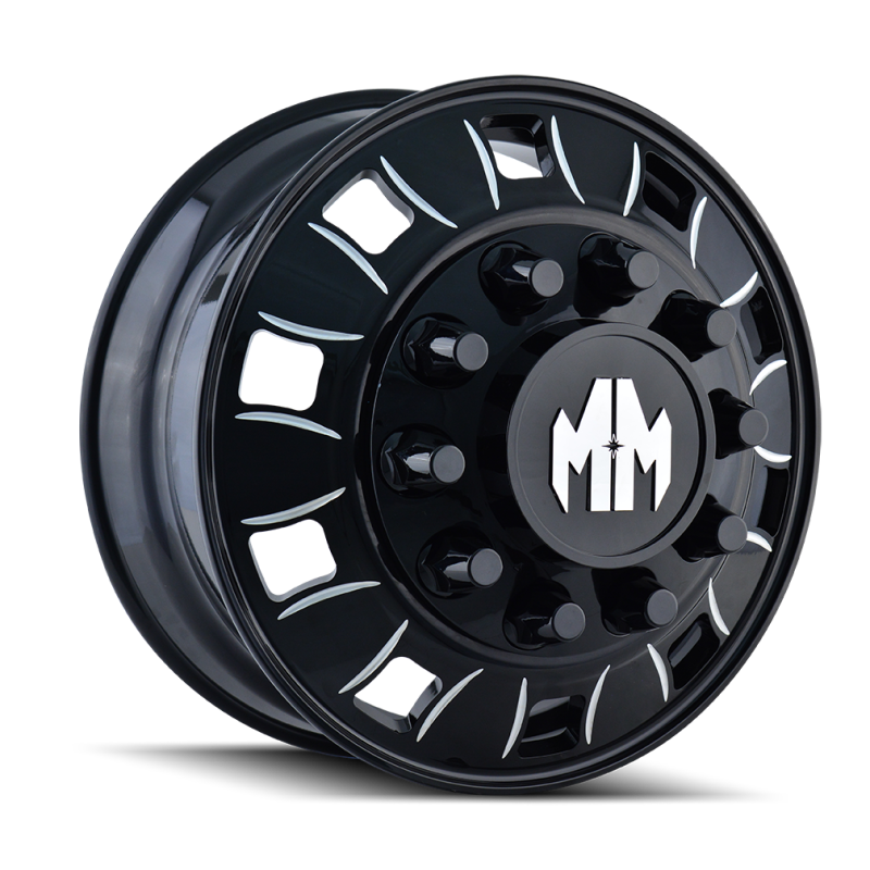 Mayhem 8180 BigRig 24.5x8.25 / 10x285.75 BP / 168mm Offset / 220.1mm Hub Inner Black Wheel 8180-245810BI 8180-245810BI User 1