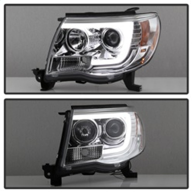 Spyder Toyota Tacoma 05-11 Projector Headlights - Light Bar DRL - Chrome PRO-YD-TT05V2-LB-C 5084668 5084668 Photo - Unmounted