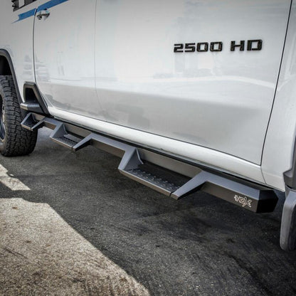 Westin 2020 Chevy Silverado 2500/3500 Crew Cab (6.5ft Bed) HDX W2W Nerf Step Bars - Textured Black 56-534765 56-534765 Photo - Mounted