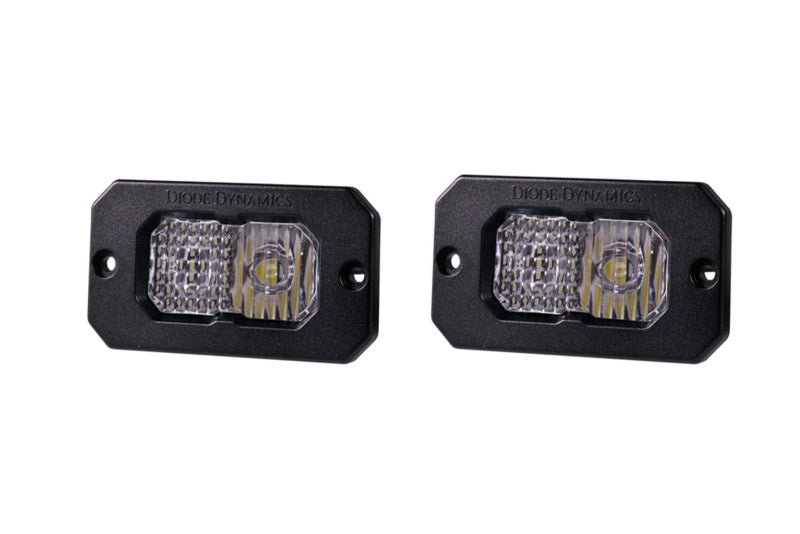 Diode Dynamics Stage Series 2in LED Pod Pro - White Combo Flush RBL (Pair) DD6733P DD6733P Photo - Primary