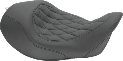 Mustang Motorcycle Mustang 06-17 Harley Dyna Wide Tripper Forward Solo Seat Diamond Stitch - Black 76710 76710 Photo - Primary