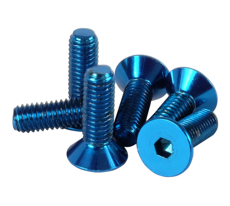 NRG Steering Wheel Screw Kit Upgrade Blue "CONICAL" SWS-100BL Photo - Primary