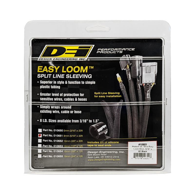 DEI Split Wire Sleeve Easy Loom 8mm-5/16in x 20 Black 10651 10651 Photo - Unmounted