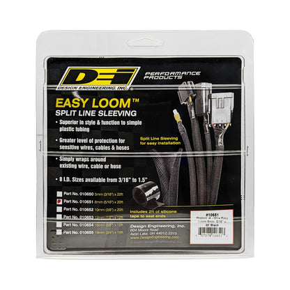 DEI Split Wire Sleeve Easy Loom 8mm-5/16in x 20 Black 10651 10651 Photo - Unmounted