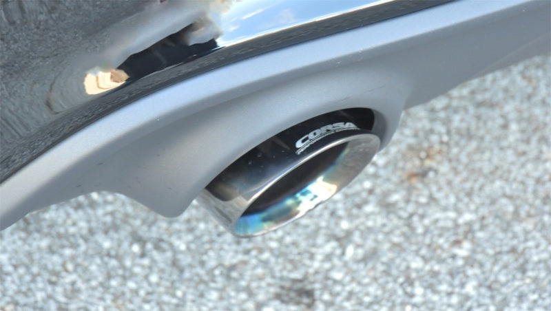 Corsa Performance 15-16 Dodge Charger SRT/Scat Pack/R/T 6.4L Polished Xtreme Cat-Back 14996 Photo - Mounted