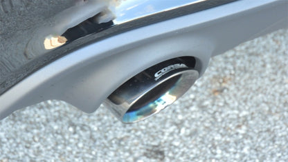 Corsa Performance 15-16 Dodge Charger SRT/Scat Pack/R/T 6.4L Polished Xtreme Cat-Back 14996 Photo - Mounted