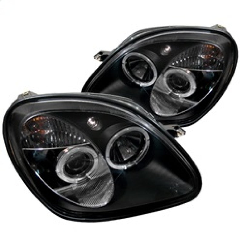 Spyder Mercedes Benz SLK 98-04 1PC Projector Halogen Model- LED Halo Blk PRO-YD-MBSLK98-1PC-HL-BK 5011190 5011190 Photo - Primary