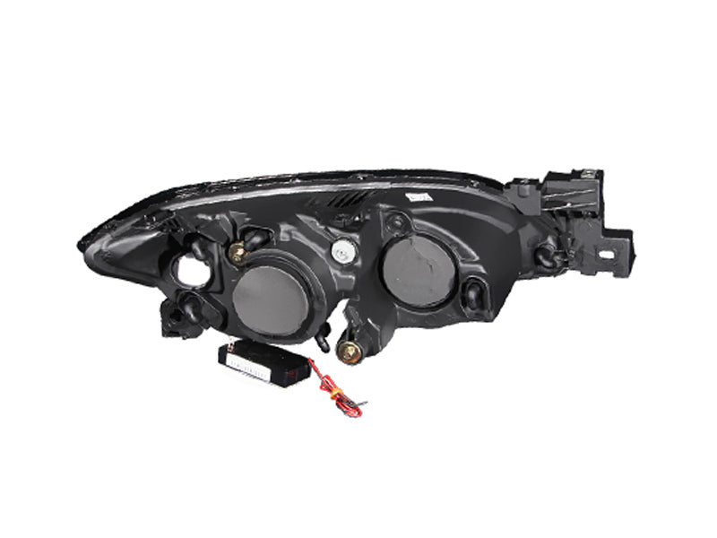 Anzo 2004-2008 Mazda 3 Projector Headlights w/ Halo Black (CCFL) 121228 Photo - Unmounted