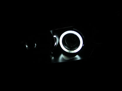 Anzo 2004-2008 Mazda 3 Projector Headlights w/ Halo Black (CCFL) 121228 Photo - Unmounted