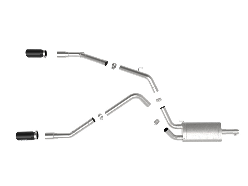 aFe Apollo GT 3in 409SS Cat-Back Exhaust System w/Black Tip 09-18 Dodge/Ram 1500 V8-5.7L 49-42074-B 49-42074-B Photo - Unmounted
