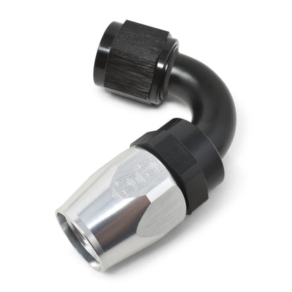 Russell Full Flow Swivel 120° Tight Radius Hose Ends - Black / Silver 613403 Photo - out of package