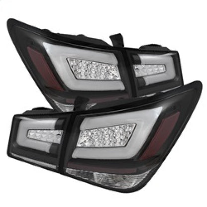 Spyder Chevy Cruze 2011-2014 Light Bar LED Tail Lights Black ALT-YD-CCRZ11-LBLED-BK 5076595 5076595 Photo - Primary
