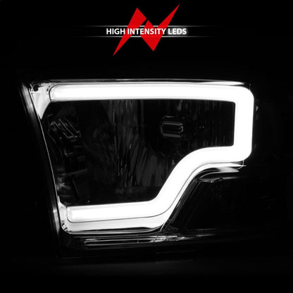 ANZO 2009-2018 Dodge Ram 1500/ 2500/ 3500 Crystal Headlights w/ Light Bar Chrome Housing 111516 111516 Photo - Unmounted