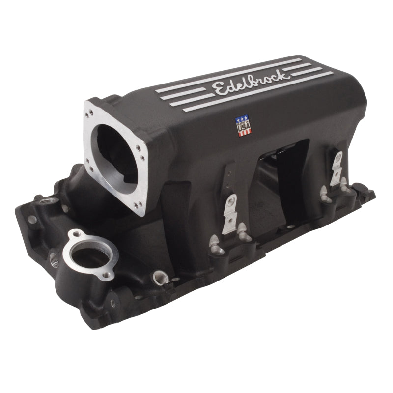Edelbrock Manifold, Efi, Pro-flo Xt, BB Chevy, Rect. Port Heads, Black Powder Co 71363 Photo - out of package