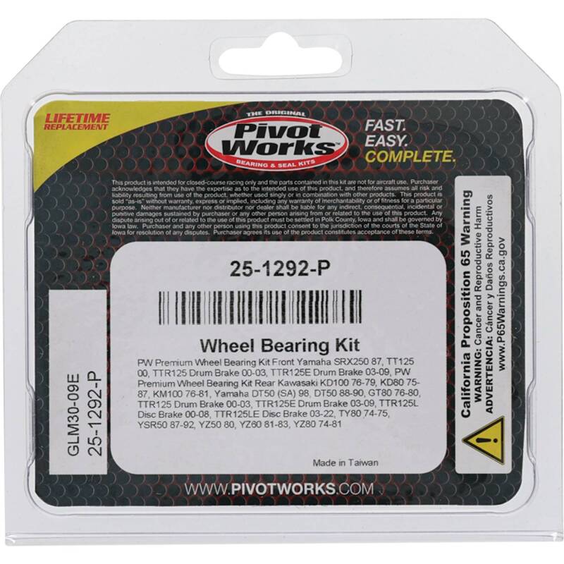 Pivot Works Pw Premium Wheel Bearing 25-1292-P 25-1292-P Photo - Primary