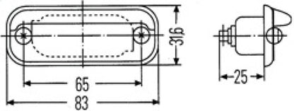 Hella Lamp K Silver Mg12 2Ka 001378127 001378127 Technical Drawing