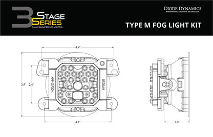 Diode Dynamics SS3 Pro Type M Kit ABL - Yellow SAE Fog DD7048 DD7048 User 8