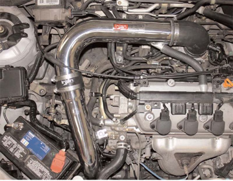 Injen Polished Cold Air Intake 01-05 Honda Civic Dx / Lx / Ex 1.7L 4 Cyl SP1567P Photo - Mounted