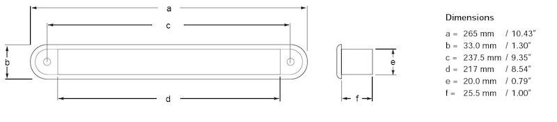 Hella Interior Strip Lamp Md12 White 2Ja 959073001 959073001 Technical Drawing