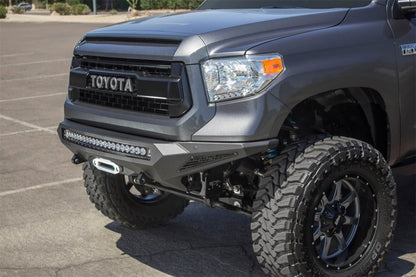 Addictive Desert Designs 14-18 Toyota Tundra Stealth Fighter Front Bumper w/ Sensors F741422860103 Photo - Mounted