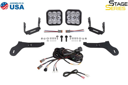Diode Dynamics 17-20 Ford Raptor SS5 Bumper LED Pod Light Kit Sport - White Combo DD7344 DD7344 User 8