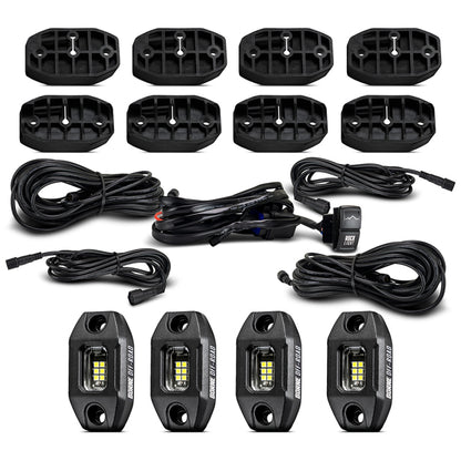 Borne Off-Road Rock Light (Kit of 4) Long Harness BNLT-RL-4T BNLT-RL-4T Photo - Primary