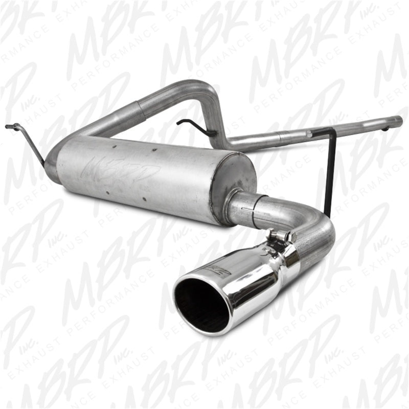 MBRP 2007-2009 Jeep Wrangler 4dr 3.8L V6 Cat Back Single S5502AL Photo - Primary