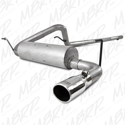 MBRP 2007-2009 Jeep Wrangler 4dr 3.8L V6 Cat Back Single S5502AL Photo - Primary