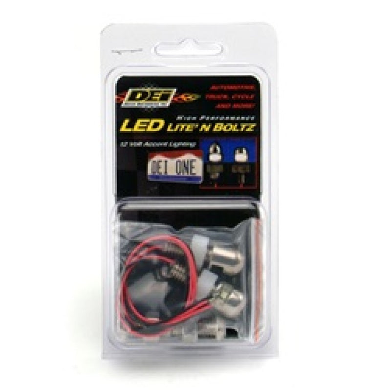 DEI LED LiteN Boltz License Plate Lighting Kit - Dome Head - 4pc - Satin 30301 30301 Photo - in package