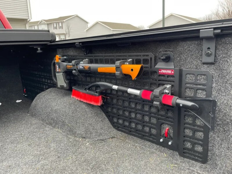 BuiltRight Industries 07-18 GM Silverado/Sierra 5ft9in/6ft4in Bed Bedside Rack System-Passenger Rear 102035 102035 Photo - lifestyle view